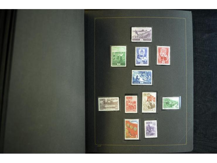 1908/91, postfrische, ungebrauchte und gestempelte Sammlung mit u.a. Mi.-Nr. 1527-34, Bl.11A, 33 etc., dazu Doubletten