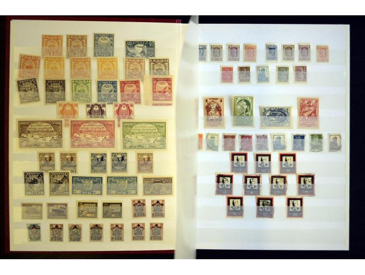 1908/91, postfrische, ungebrauchte und gestempelte Sammlung mit u.a. Mi.-Nr. 1527-34, Bl.11A, 33 etc., dazu Doubletten