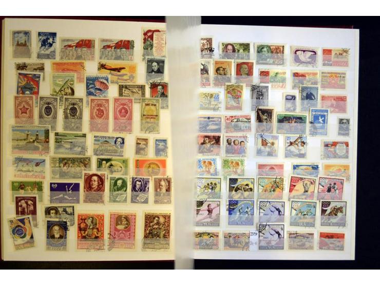 1908/91, postfrische, ungebrauchte und gestempelte Sammlung mit u.a. Mi.-Nr. 1527-34, Bl.11A, 33 etc., dazu Doubletten