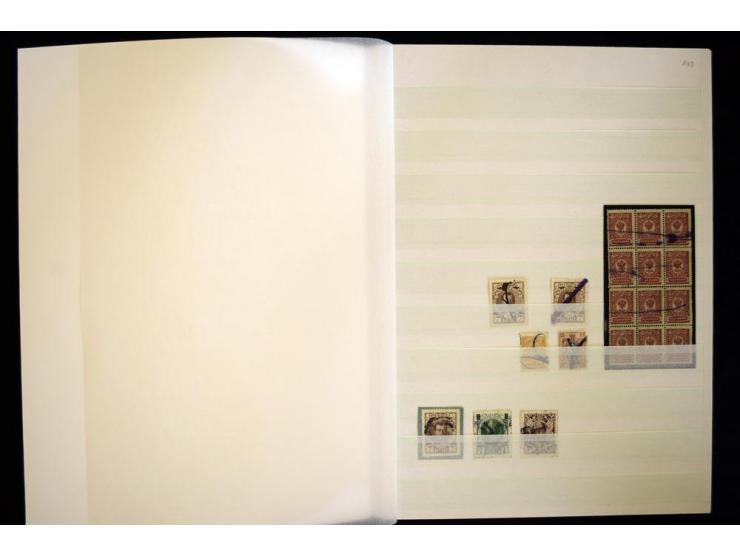 STUMME KRIEGSSTEMPEL: 1914/17, umfangreiche Sammlung von übe 1100 Marken/Briefstücken und Briefen/Karten, dabei viele veschie
