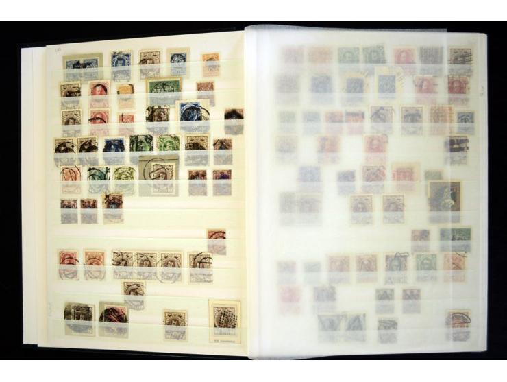 STUMME KRIEGSSTEMPEL: 1914/17, umfangreiche Sammlung von übe 1100 Marken/Briefstücken und Briefen/Karten, dabei viele veschie
