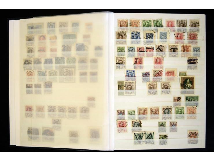 STUMME KRIEGSSTEMPEL: 1914/17, umfangreiche Sammlung von übe 1100 Marken/Briefstücken und Briefen/Karten, dabei viele veschie