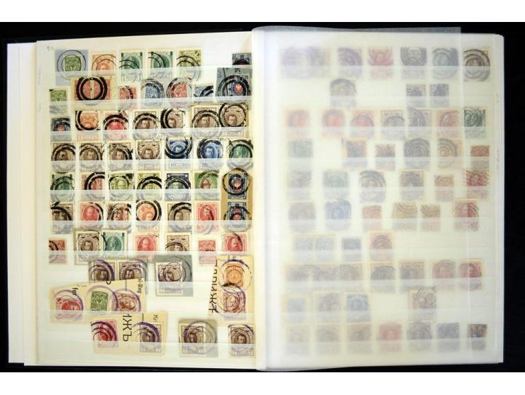 STUMME KRIEGSSTEMPEL: 1914/17, umfangreiche Sammlung von übe 1100 Marken/Briefstücken und Briefen/Karten, dabei viele veschie