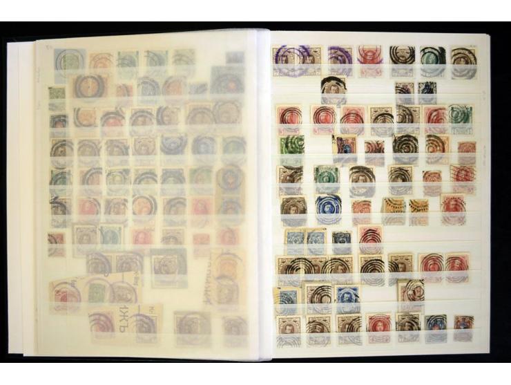 STUMME KRIEGSSTEMPEL: 1914/17, umfangreiche Sammlung von übe 1100 Marken/Briefstücken und Briefen/Karten, dabei viele veschie