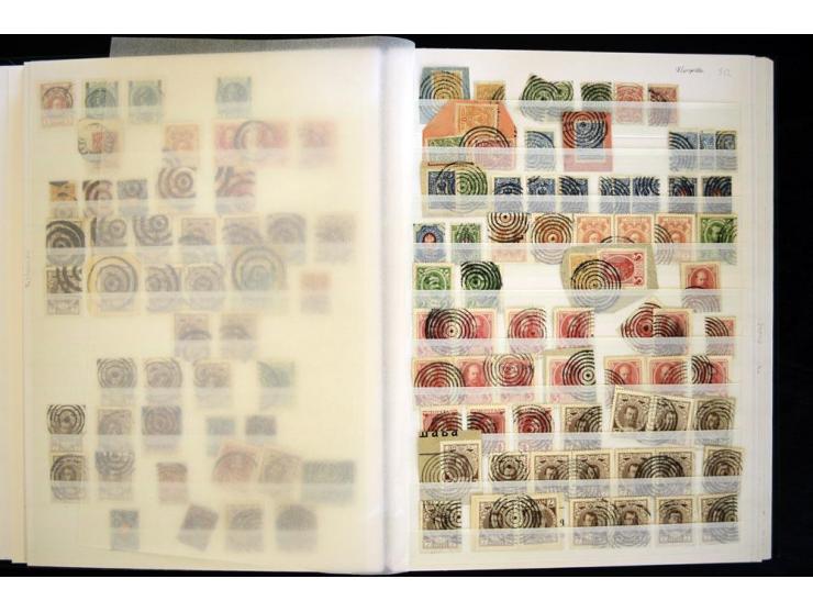 STUMME KRIEGSSTEMPEL: 1914/17, umfangreiche Sammlung von übe 1100 Marken/Briefstücken und Briefen/Karten, dabei viele veschie