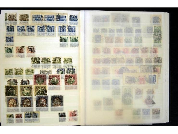 STUMME KRIEGSSTEMPEL: 1914/17, umfangreiche Sammlung von übe 1100 Marken/Briefstücken und Briefen/Karten, dabei viele veschie