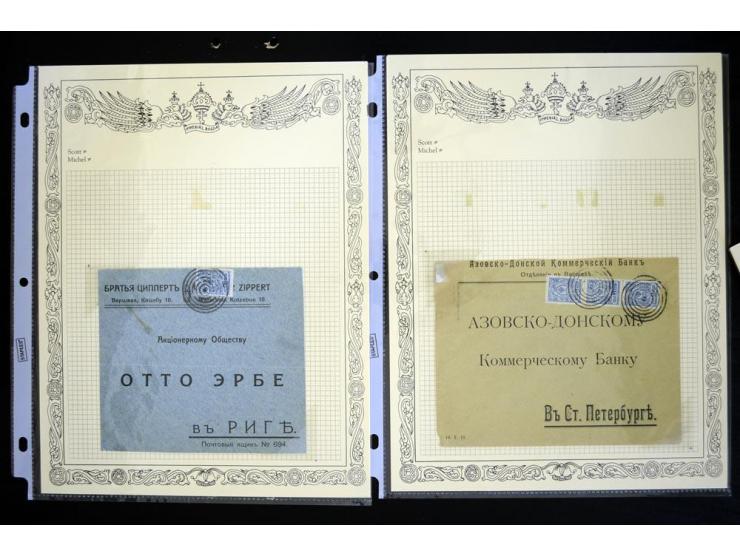 STUMME KRIEGSSTEMPEL: 1914/17, umfangreiche Sammlung von übe 1100 Marken/Briefstücken und Briefen/Karten, dabei viele veschie