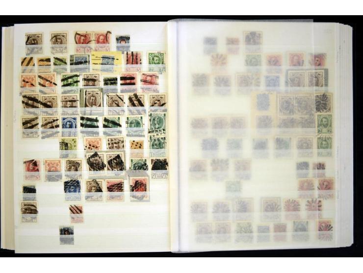 STUMME KRIEGSSTEMPEL: 1914/17, umfangreiche Sammlung von übe 1100 Marken/Briefstücken und Briefen/Karten, dabei viele veschie