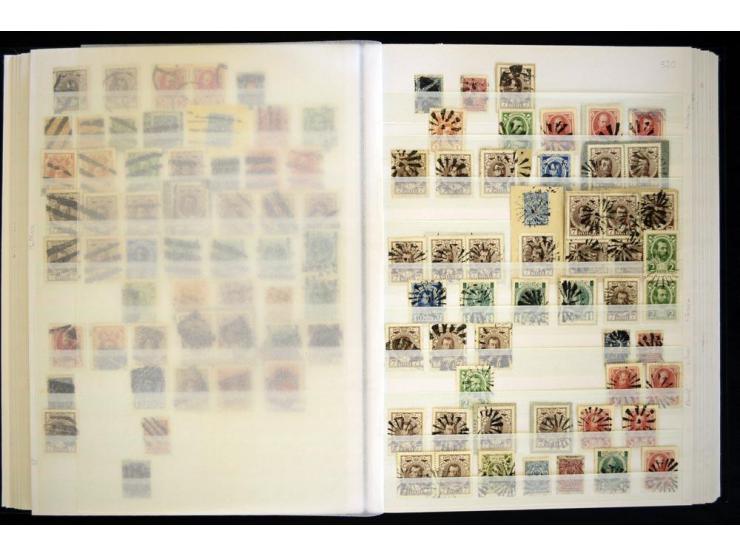 STUMME KRIEGSSTEMPEL: 1914/17, umfangreiche Sammlung von übe 1100 Marken/Briefstücken und Briefen/Karten, dabei viele veschie