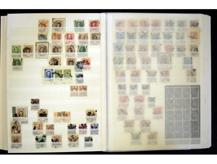 STUMME KRIEGSSTEMPEL: 1914/17, umfangreiche Sammlung von übe 1100 Marken/Briefstücken und Briefen/Karten, dabei viele veschie