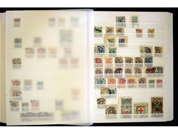 STUMME KRIEGSSTEMPEL: 1914/17, umfangreiche Sammlung von übe 1100 Marken/Briefstücken und Briefen/Karten, dabei viele veschie