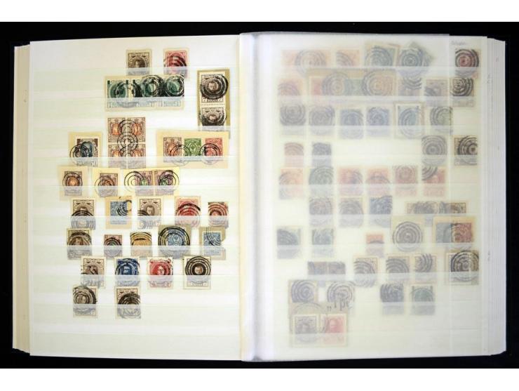 STUMME KRIEGSSTEMPEL: 1914/17, umfangreiche Sammlung von übe 1100 Marken/Briefstücken und Briefen/Karten, dabei viele veschie