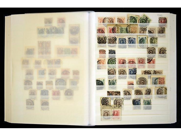 STUMME KRIEGSSTEMPEL: 1914/17, umfangreiche Sammlung von übe 1100 Marken/Briefstücken und Briefen/Karten, dabei viele veschie