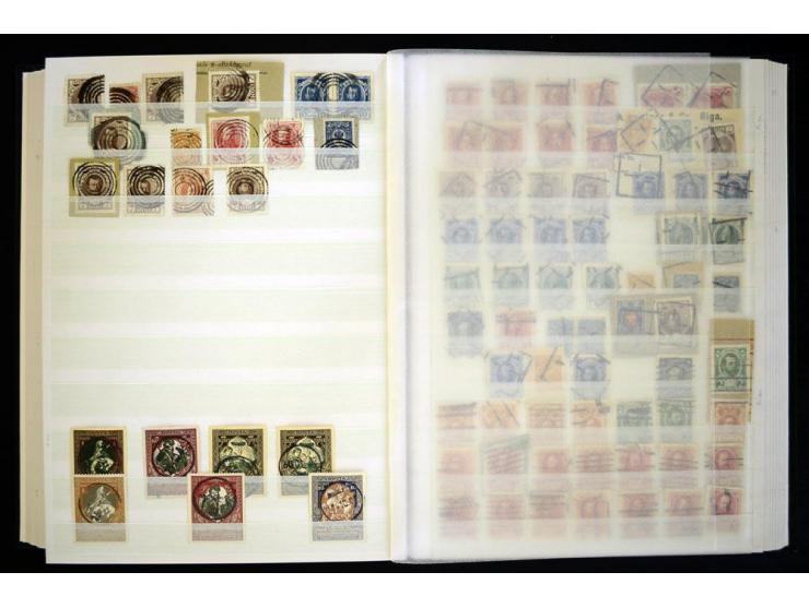 STUMME KRIEGSSTEMPEL: 1914/17, umfangreiche Sammlung von übe 1100 Marken/Briefstücken und Briefen/Karten, dabei viele veschie