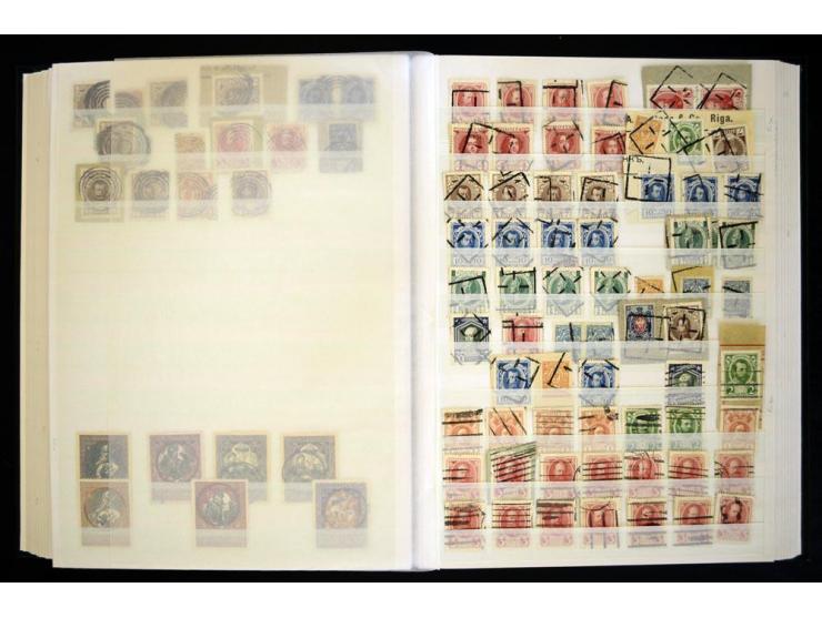 STUMME KRIEGSSTEMPEL: 1914/17, umfangreiche Sammlung von übe 1100 Marken/Briefstücken und Briefen/Karten, dabei viele veschie