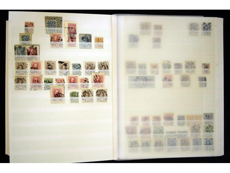 STUMME KRIEGSSTEMPEL: 1914/17, umfangreiche Sammlung von übe 1100 Marken/Briefstücken und Briefen/Karten, dabei viele veschie