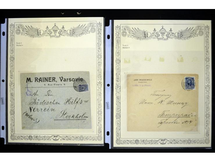 STUMME KRIEGSSTEMPEL: 1914/17, umfangreiche Sammlung von übe 1100 Marken/Briefstücken und Briefen/Karten, dabei viele veschie