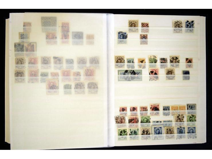 STUMME KRIEGSSTEMPEL: 1914/17, umfangreiche Sammlung von übe 1100 Marken/Briefstücken und Briefen/Karten, dabei viele veschie