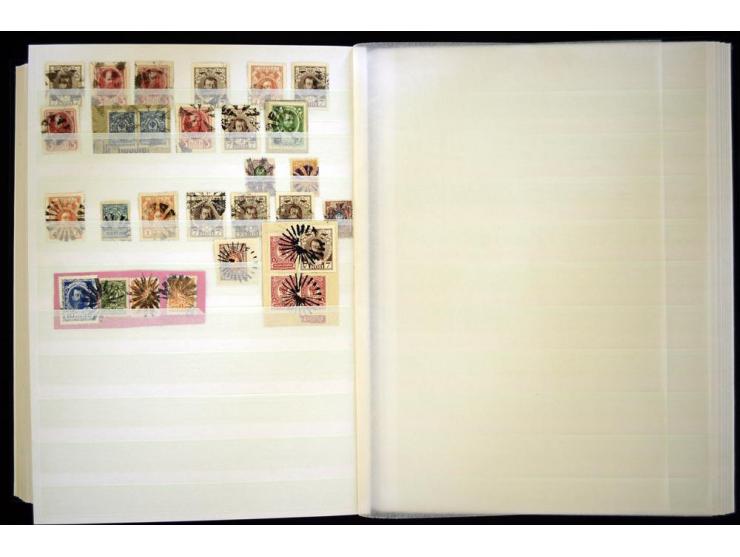 STUMME KRIEGSSTEMPEL: 1914/17, umfangreiche Sammlung von übe 1100 Marken/Briefstücken und Briefen/Karten, dabei viele veschie