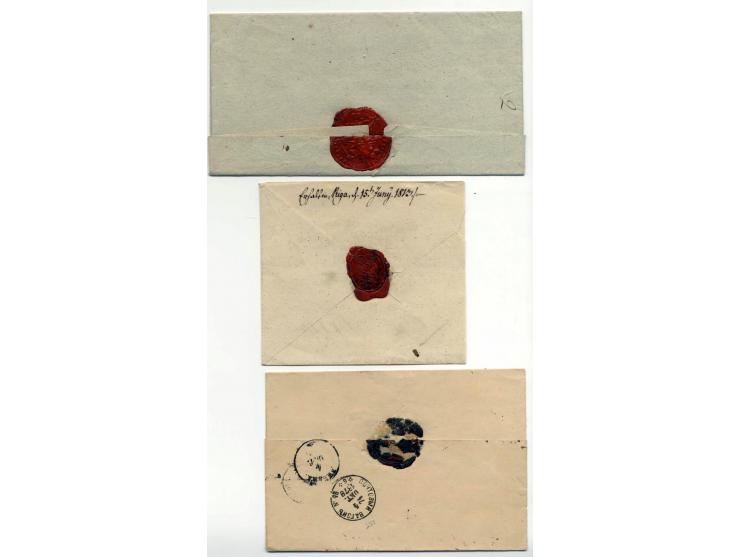 POLANGEN/ PALANGA, 1828/78, interessante Partie von 10 Briefen, dabei Dobin Nr. 1.01(2), 1.03, 2.01, 4.01, sowie Dobin Nr. 1.