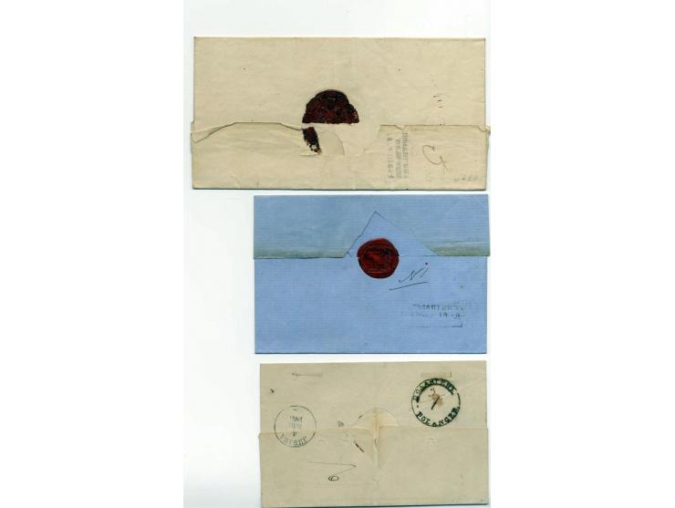 POLANGEN/ PALANGA, 1828/78, interessante Partie von 10 Briefen, dabei Dobin Nr. 1.01(2), 1.03, 2.01, 4.01, sowie Dobin Nr. 1.