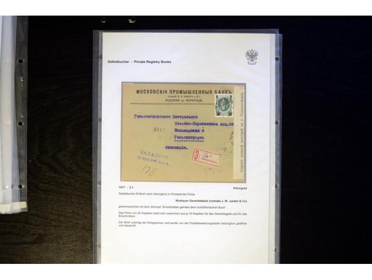 1902/17, Selbstbucher, hochinteressante Sammlung von 12 Briefen, 10 davon aus St. Petersburg bzw. Moskau, zwei aus Pskov bzw.