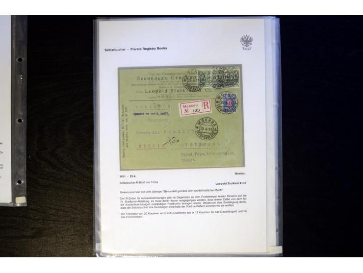 1902/17, Selbstbucher, hochinteressante Sammlung von 12 Briefen, 10 davon aus St. Petersburg bzw. Moskau, zwei aus Pskov bzw.