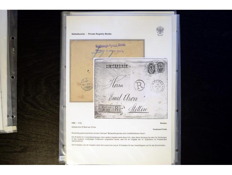 1902/17, Selbstbucher, hochinteressante Sammlung von 12 Briefen, 10 davon aus St. Petersburg bzw. Moskau, zwei aus Pskov bzw.