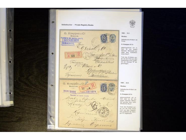 1902/17, Selbstbucher, hochinteressante Sammlung von 12 Briefen, 10 davon aus St. Petersburg bzw. Moskau, zwei aus Pskov bzw.