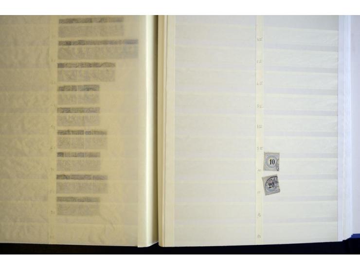 1878/1963, gestempelter Bestand Dienst, Porto, Portofreiheitsmarken und Ämter im Lagerbuch