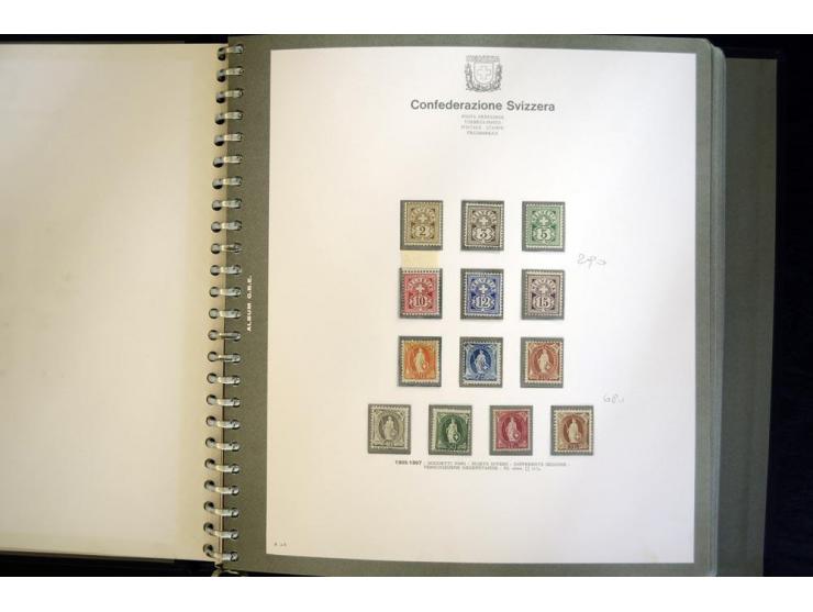 1900/63, postfrische und etwas ungebrauchte Sammlung mit u.a. Mi.-Nr. 73III (Fotoattest Rellstab), 110, 121-23 etc., im Bolaf
