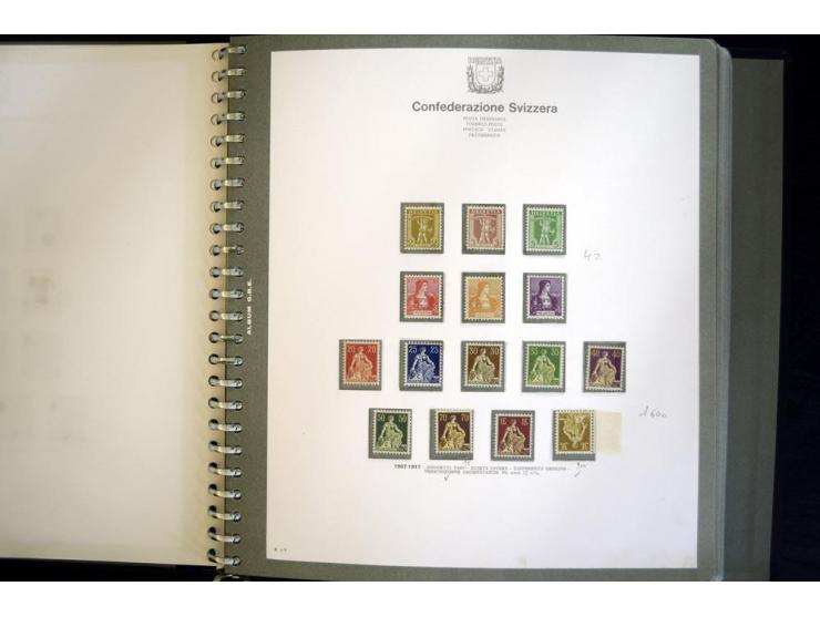 1900/63, postfrische und etwas ungebrauchte Sammlung mit u.a. Mi.-Nr. 73III (Fotoattest Rellstab), 110, 121-23 etc., im Bolaf