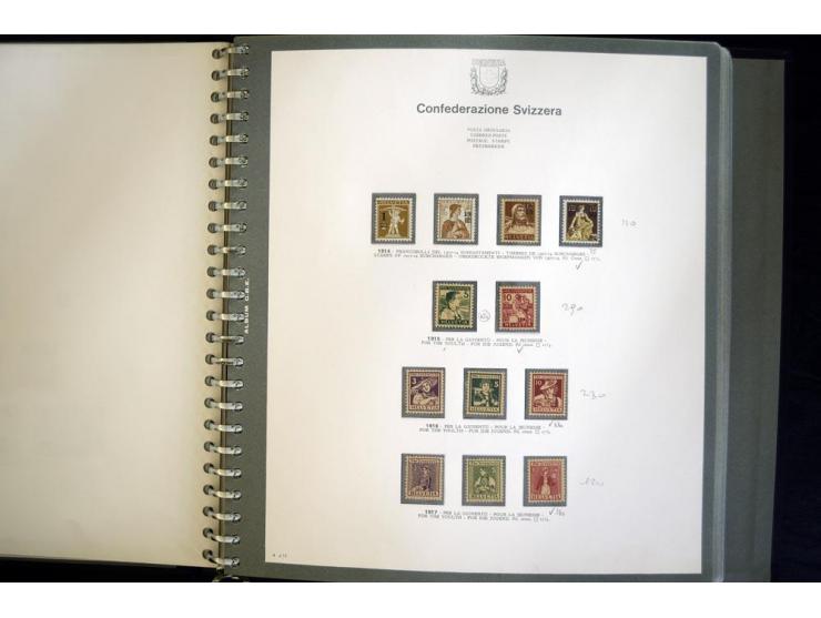 1900/63, postfrische und etwas ungebrauchte Sammlung mit u.a. Mi.-Nr. 73III (Fotoattest Rellstab), 110, 121-23 etc., im Bolaf