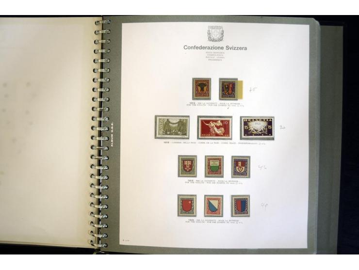 1900/63, postfrische und etwas ungebrauchte Sammlung mit u.a. Mi.-Nr. 73III (Fotoattest Rellstab), 110, 121-23 etc., im Bolaf