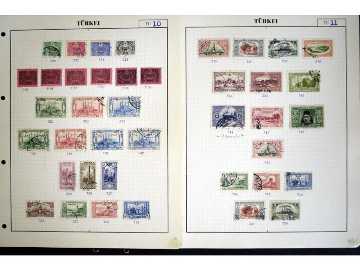 1863/1921, ungebrauchte und gestempelte reichhaltige Sammlung, dabei Tughra incl. Porto mehrfach, Sultanreise kpl., Käfer-Auf