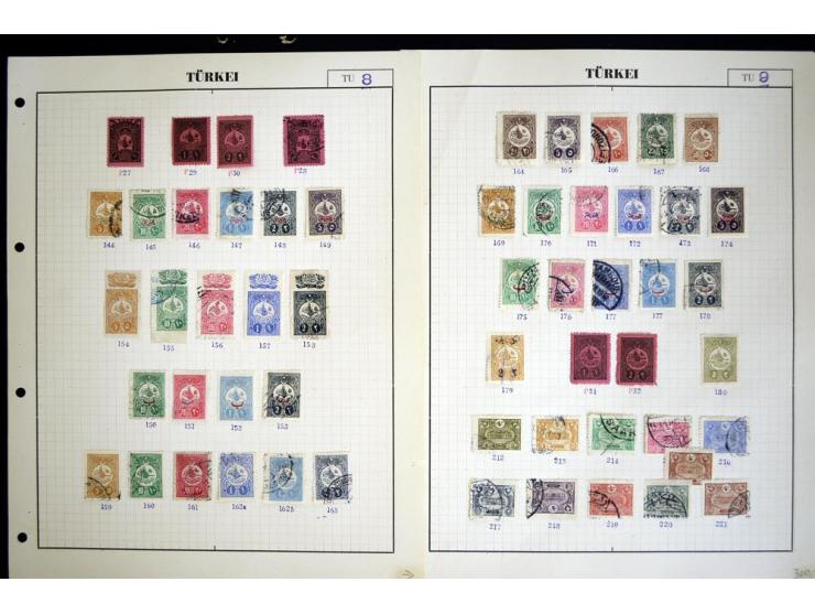 1863/1921, ungebrauchte und gestempelte reichhaltige Sammlung, dabei Tughra incl. Porto mehrfach, Sultanreise kpl., Käfer-Auf