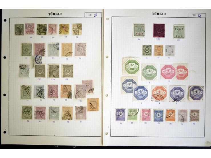 1863/1921, ungebrauchte und gestempelte reichhaltige Sammlung, dabei Tughra incl. Porto mehrfach, Sultanreise kpl., Käfer-Auf