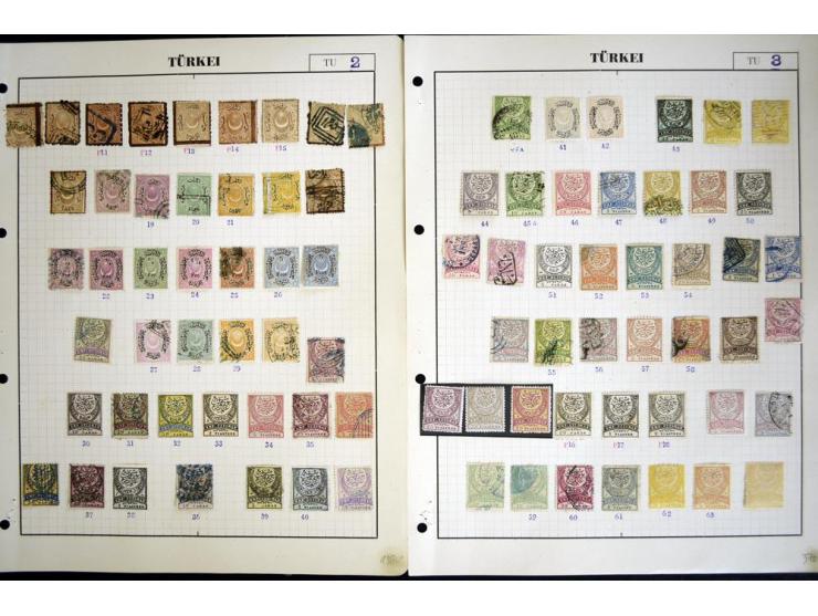 1863/1921, ungebrauchte und gestempelte reichhaltige Sammlung, dabei Tughra incl. Porto mehrfach, Sultanreise kpl., Käfer-Auf
