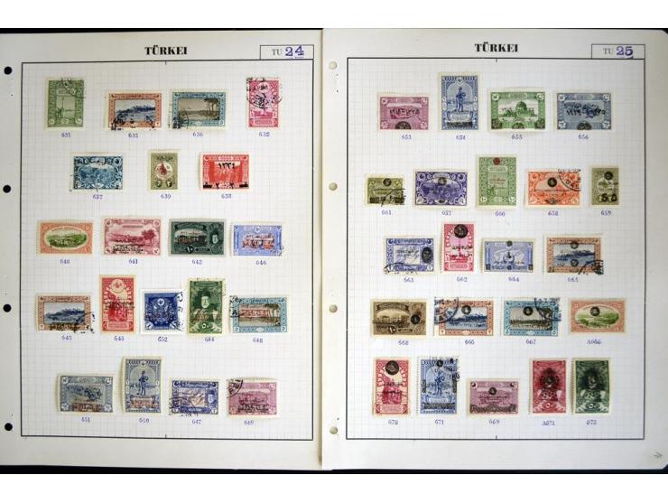 1863/1921, ungebrauchte und gestempelte reichhaltige Sammlung, dabei Tughra incl. Porto mehrfach, Sultanreise kpl., Käfer-Auf