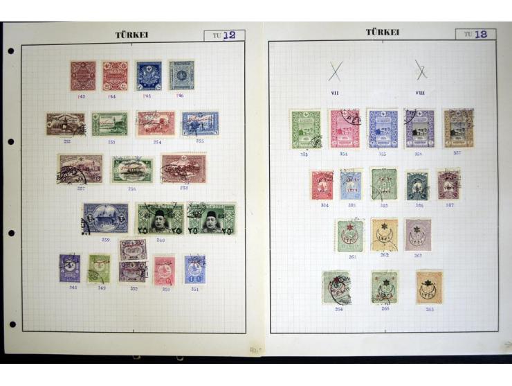 1863/1921, ungebrauchte und gestempelte reichhaltige Sammlung, dabei Tughra incl. Porto mehrfach, Sultanreise kpl., Käfer-Auf