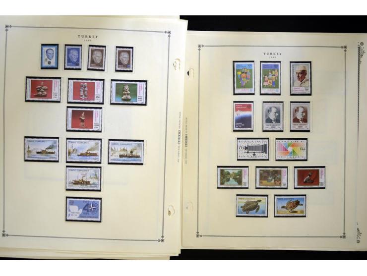 1863/1990, hochwertige Sammlung auf alten Scott-Blättern ab Mi.-Nr. 1 anfangs gemischt gesammelt, später meist ungebraucht/po