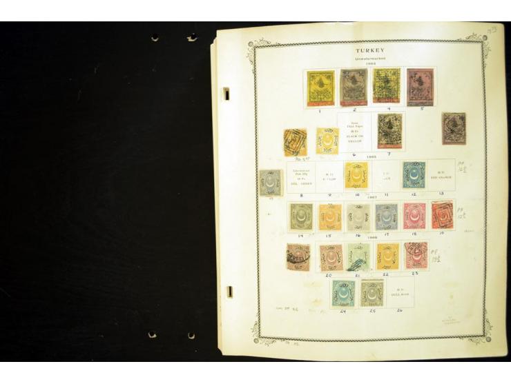1863/1990, hochwertige Sammlung auf alten Scott-Blättern ab Mi.-Nr. 1 anfangs gemischt gesammelt, später meist ungebraucht/po