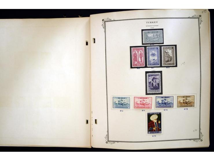 1863/1990, hochwertige Sammlung auf alten Scott-Blättern ab Mi.-Nr. 1 anfangs gemischt gesammelt, später meist ungebraucht/po