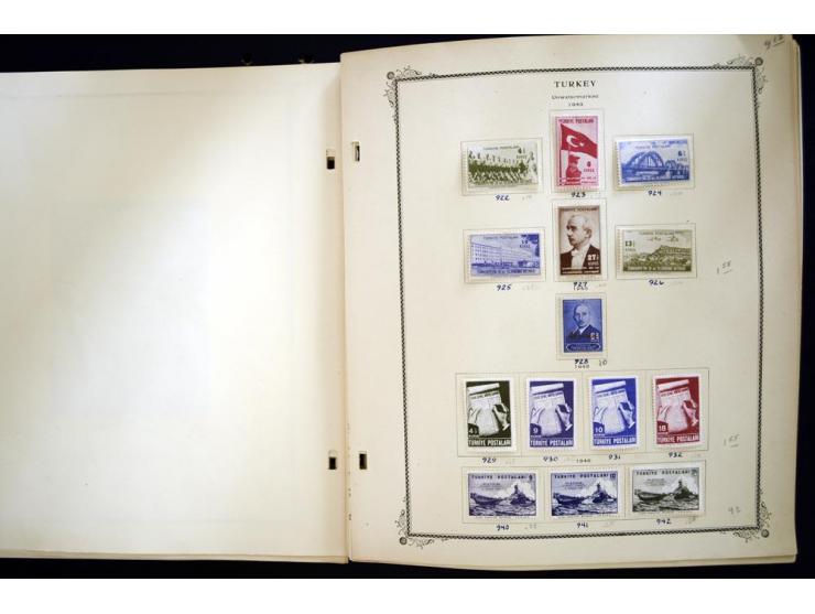 1863/1990, hochwertige Sammlung auf alten Scott-Blättern ab Mi.-Nr. 1 anfangs gemischt gesammelt, später meist ungebraucht/po