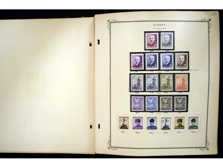 1863/1990, hochwertige Sammlung auf alten Scott-Blättern ab Mi.-Nr. 1 anfangs gemischt gesammelt, später meist ungebraucht/po