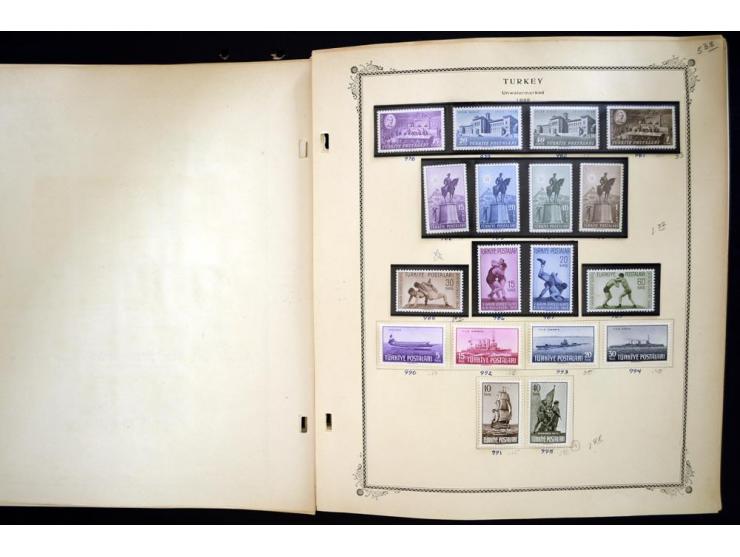 1863/1990, hochwertige Sammlung auf alten Scott-Blättern ab Mi.-Nr. 1 anfangs gemischt gesammelt, später meist ungebraucht/po