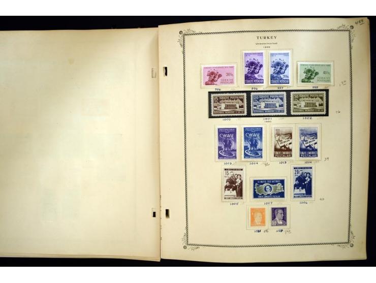1863/1990, hochwertige Sammlung auf alten Scott-Blättern ab Mi.-Nr. 1 anfangs gemischt gesammelt, später meist ungebraucht/po