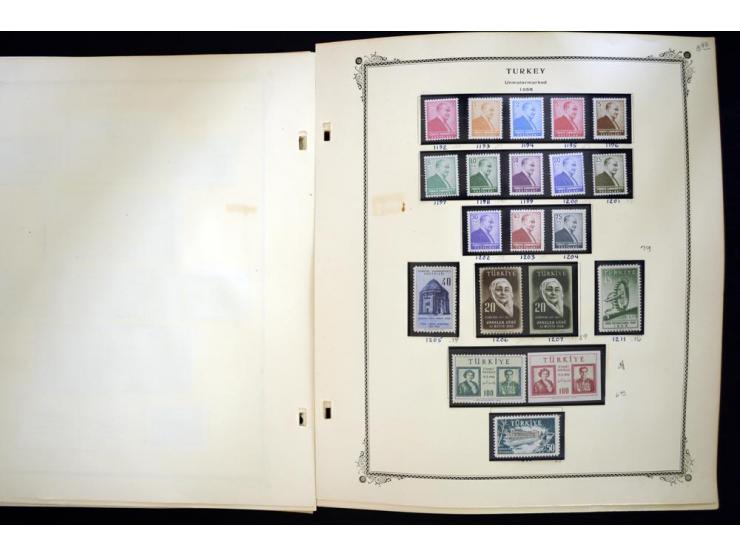 1863/1990, hochwertige Sammlung auf alten Scott-Blättern ab Mi.-Nr. 1 anfangs gemischt gesammelt, später meist ungebraucht/po