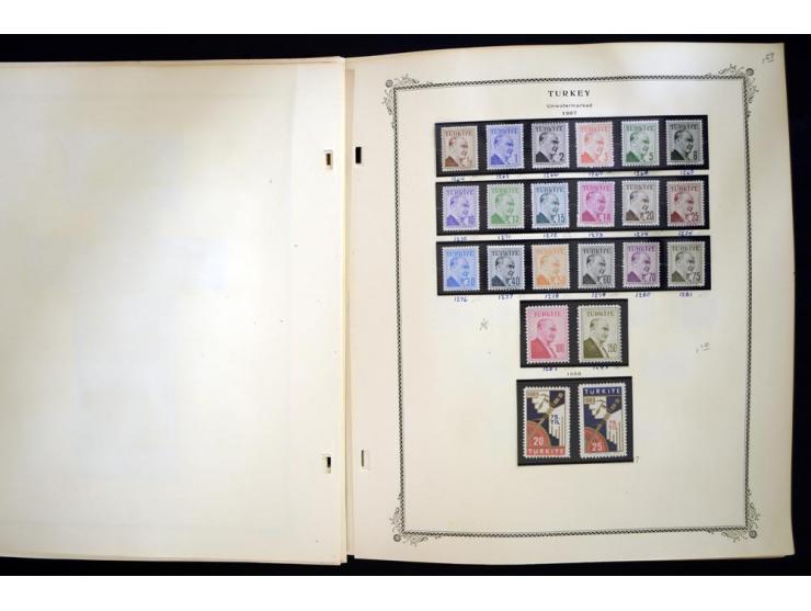 1863/1990, hochwertige Sammlung auf alten Scott-Blättern ab Mi.-Nr. 1 anfangs gemischt gesammelt, später meist ungebraucht/po