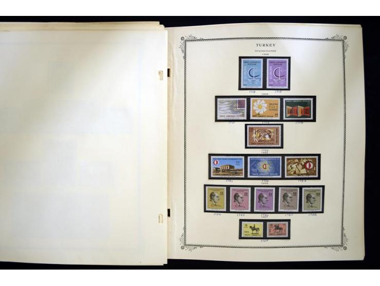 1863/1990, hochwertige Sammlung auf alten Scott-Blättern ab Mi.-Nr. 1 anfangs gemischt gesammelt, später meist ungebraucht/po